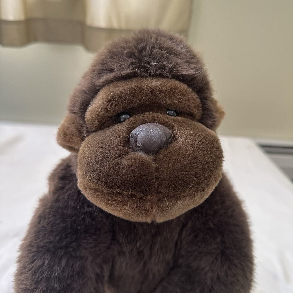 Vintage 80s Gorilla Riller Plush 12.5” Korea Brown Monkey Stuffed Animal Walmart - Picture 3 of 9